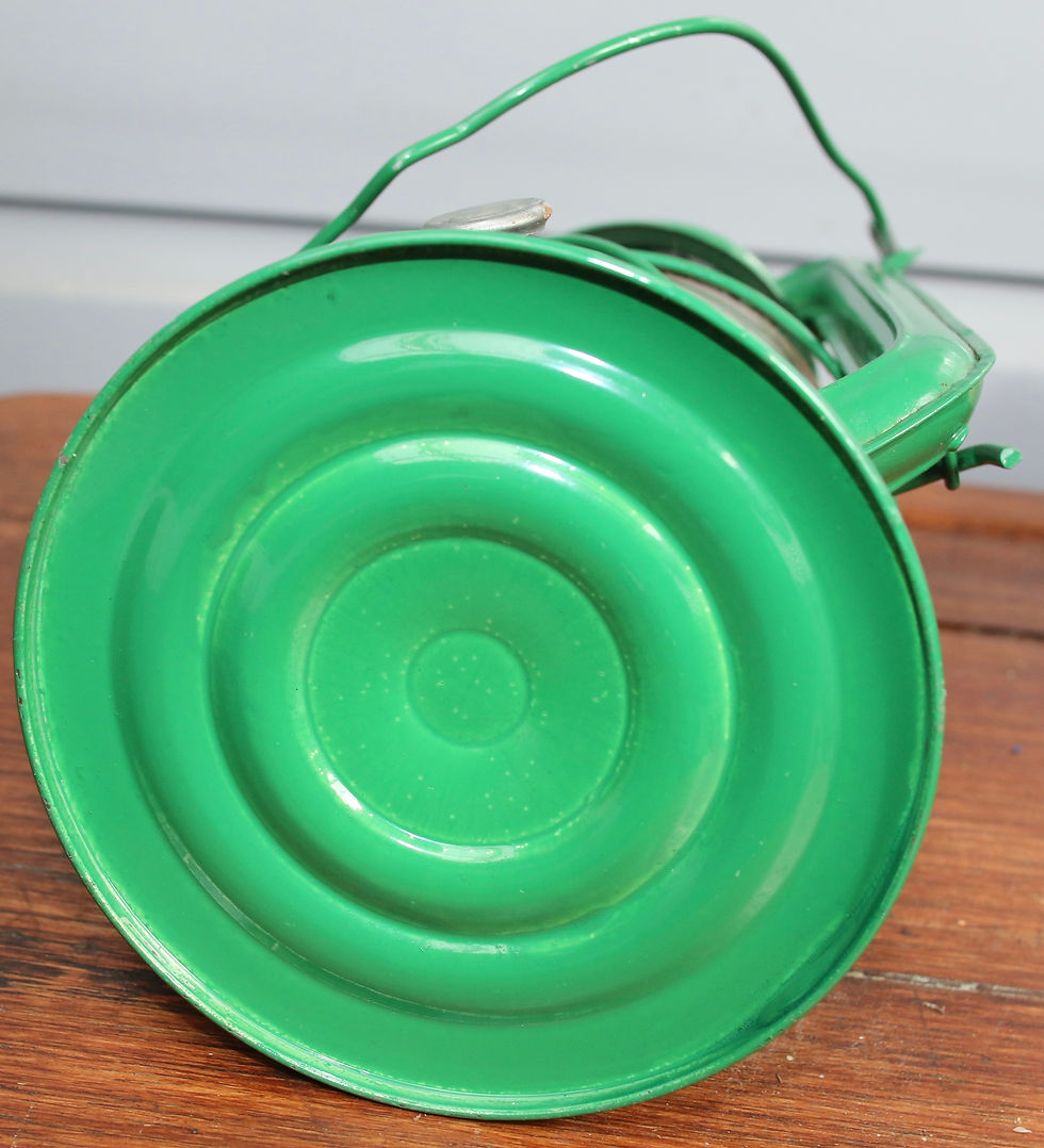Μικρογραφία: Preloved Swallow Brand Metal and Glass Oil Lantern, Hurricane Lamp