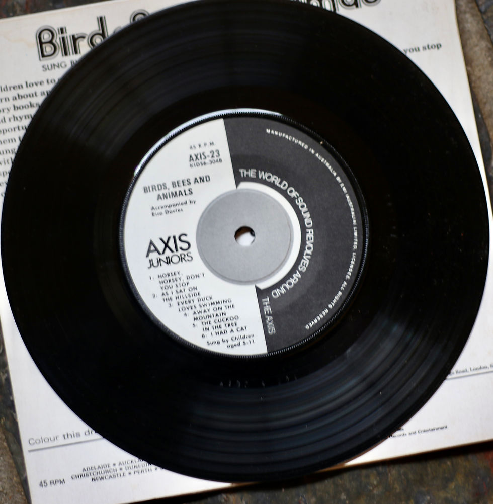 Miniature : Preloved "Birds, Bees & Animals" Vinyl Record released by Kiddicraft in 1974.