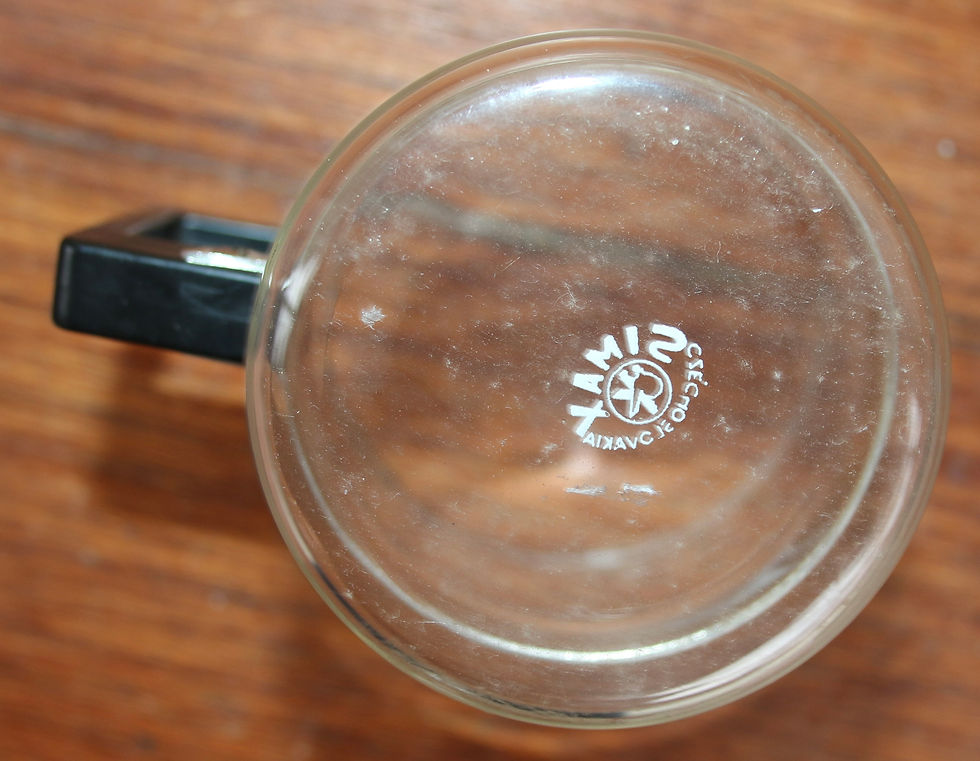 Thumbnail: Preloved Vintage Simax Tea Glass and Saucer