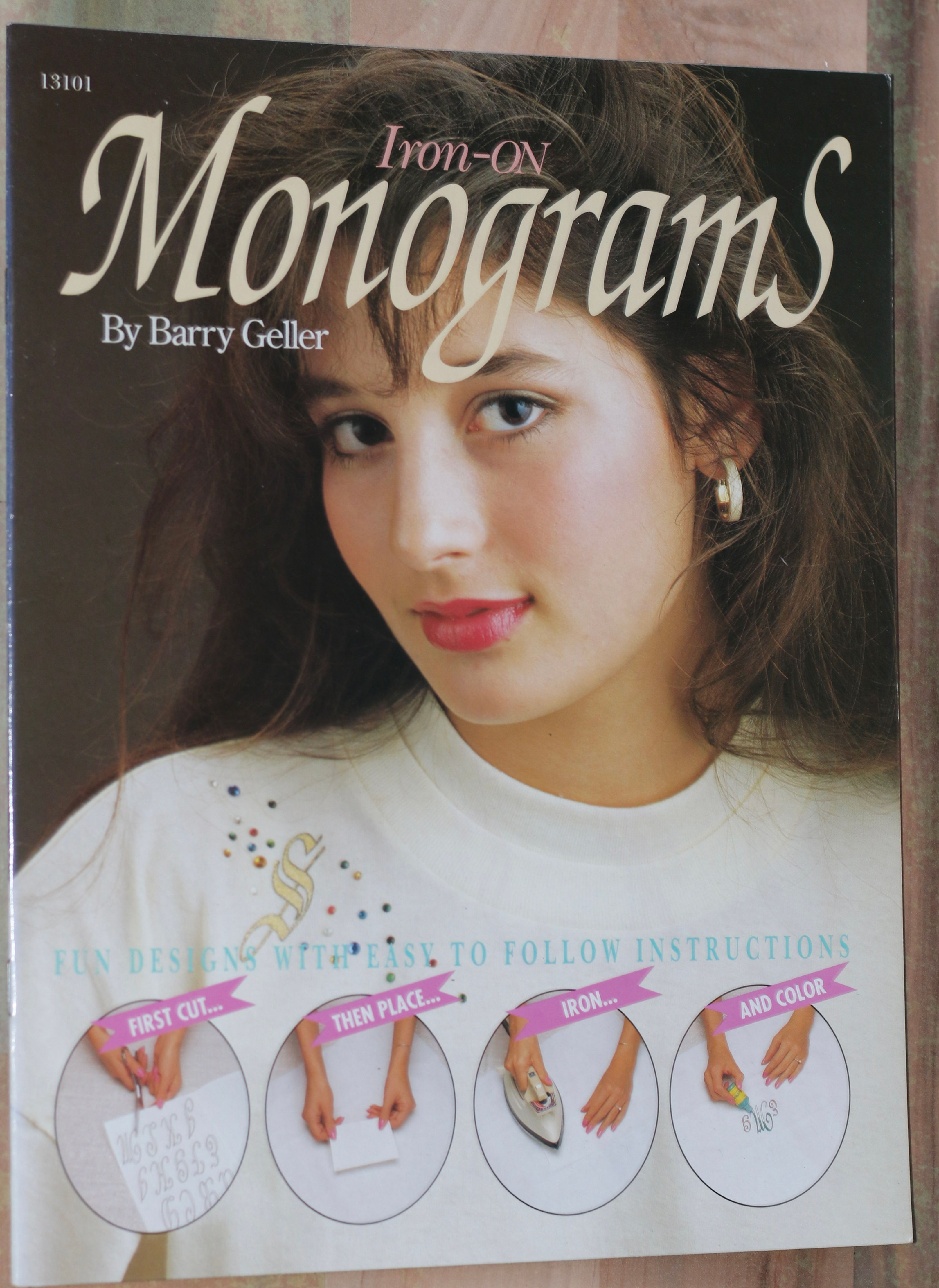 Preloved Vintage Iron-On Monograms instruction book by Barry Geller.