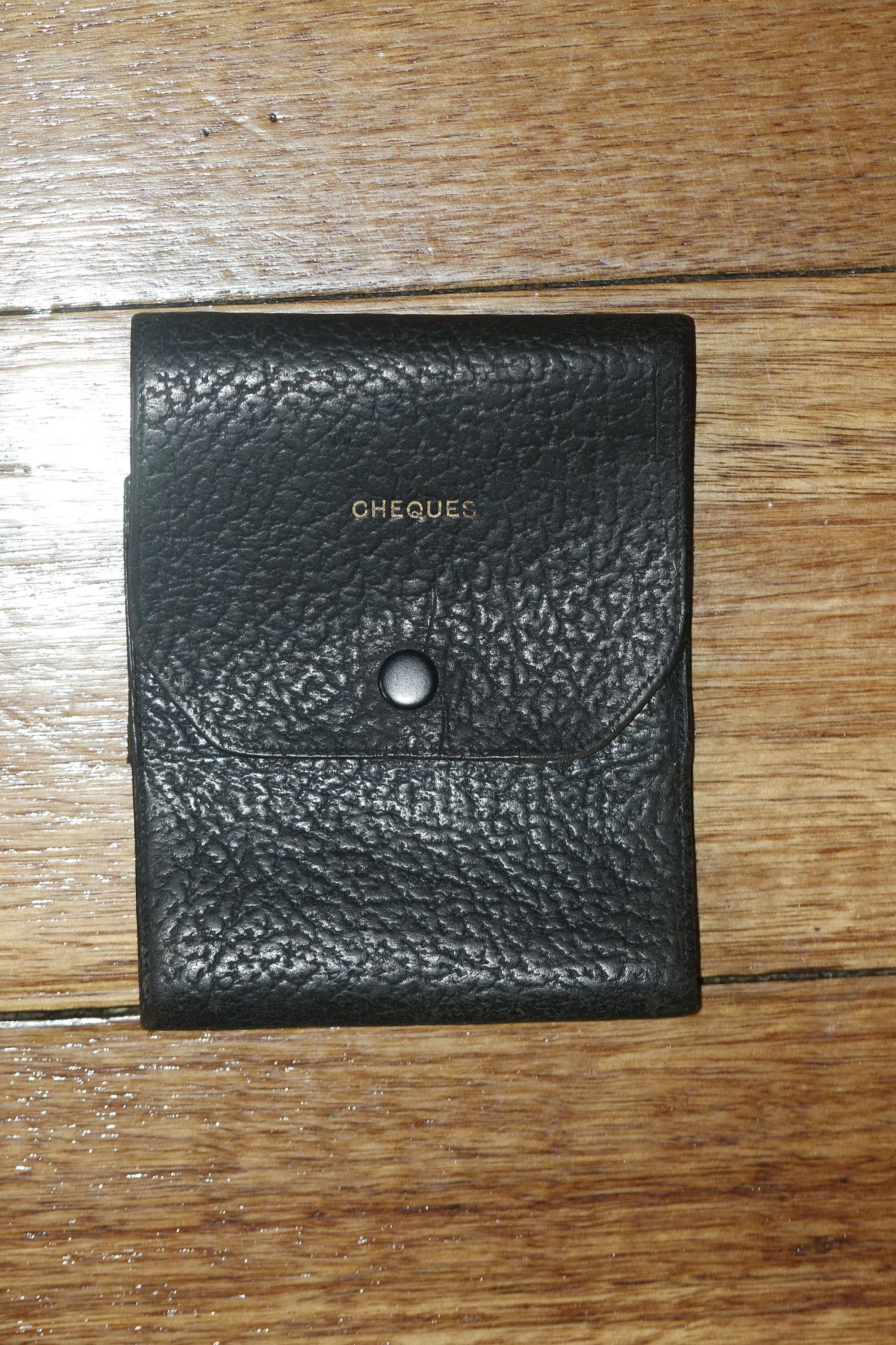 Preloved Leather Cheque Wallet