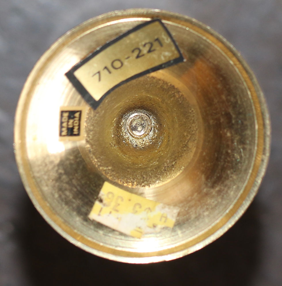 Miniatura: Preloved Small Brass Posy Vase for Violets