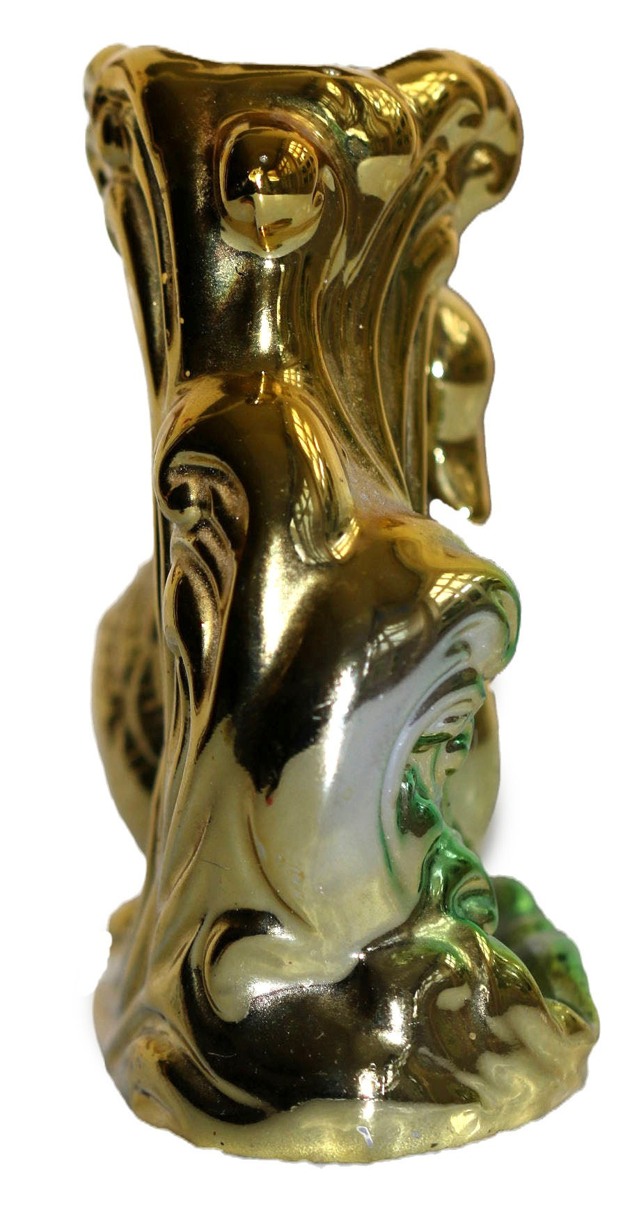 Μικρογραφία: Preloved Lustre Swan Vase, Gold Lustreware Swan Vase