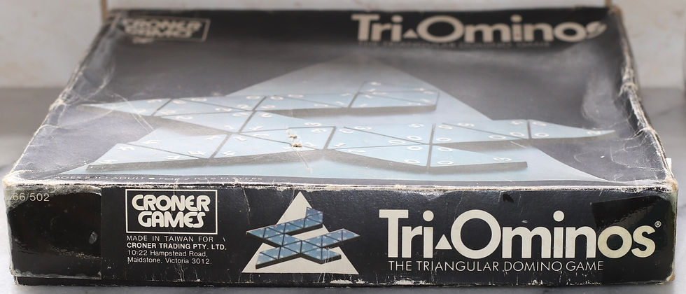 縮圖：Preloved Vintage 1968 Croner Games Tri-Ominos Game