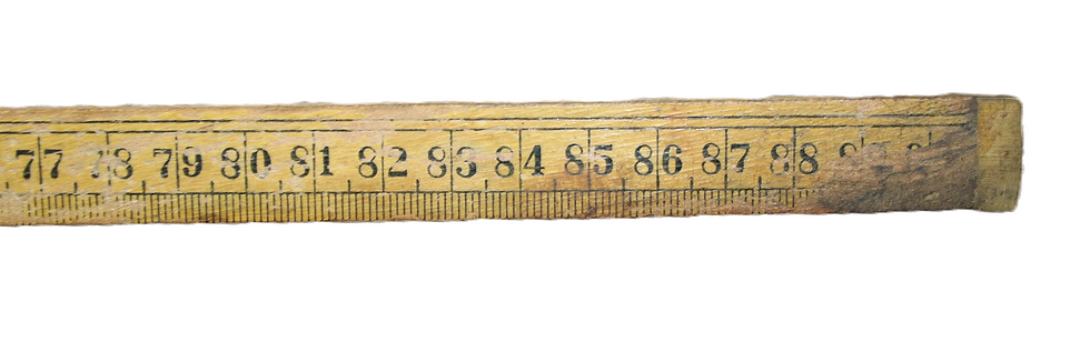 Miniatura: Preloved Vintage folding three foot wooden ruler