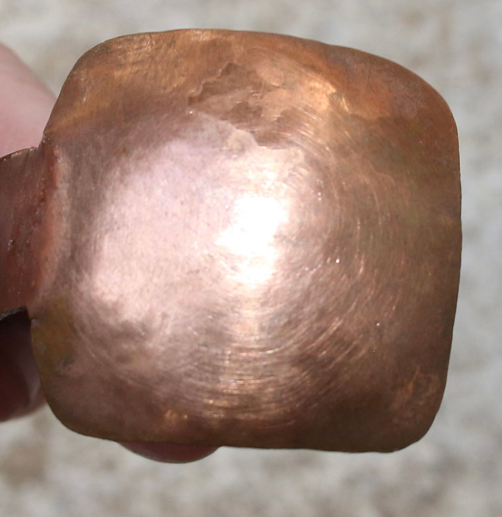 Miniature : Preloved Copper or Brass Tea Leaf Spoon, Tea Caddy Spoon