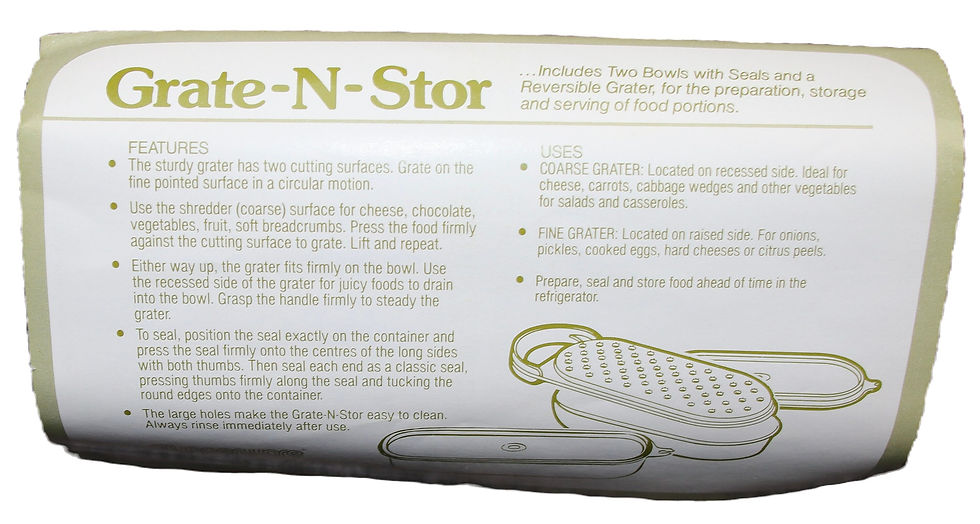 Миниатюра: Preloved Tupperware Grater - Grate-N-Stor