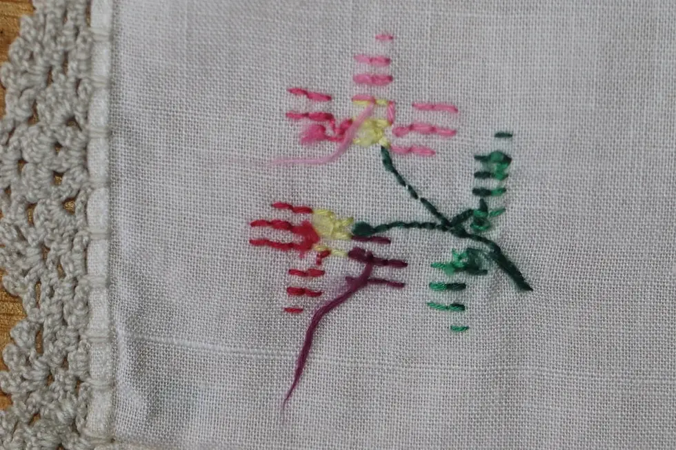 縮圖：Preloved Set of six cross-stitch napkins
