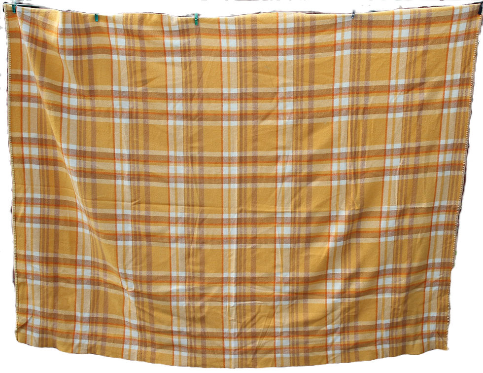 Thumbnail: Preloved Waverley Mill pure new wool blanket , Weighted Blanket