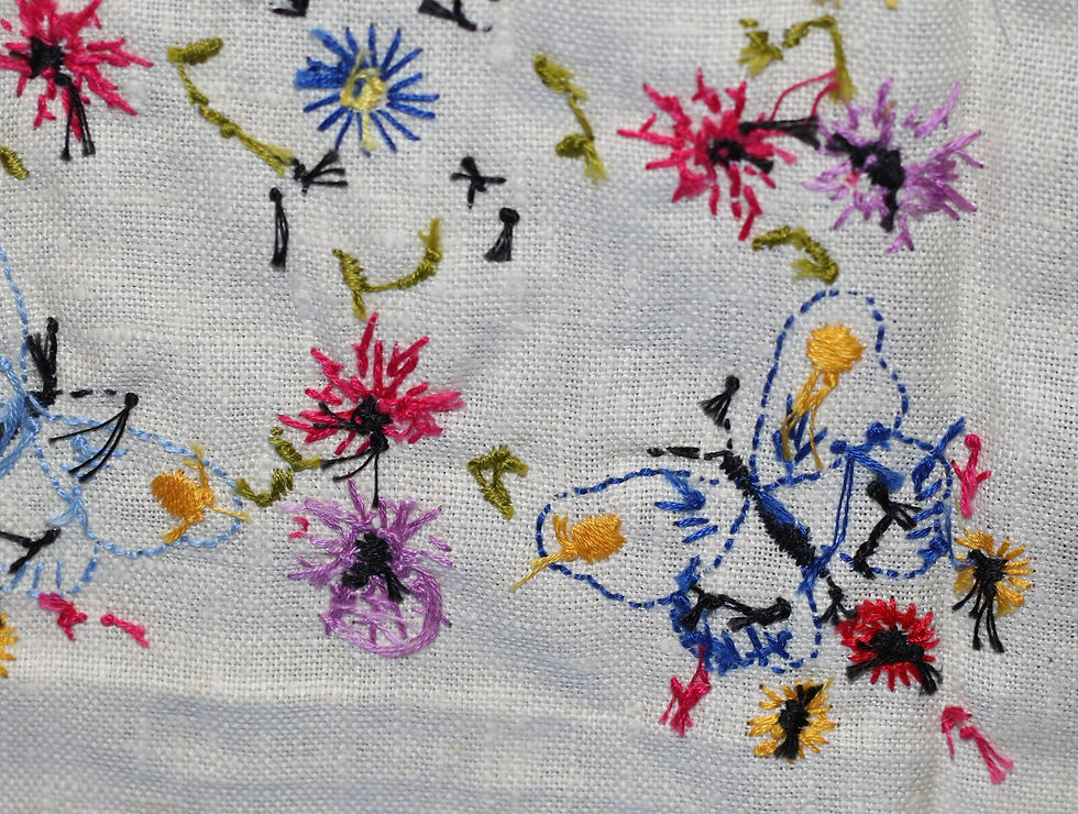 Μικρογραφία: Preloved Butterfly and Mushroom Starting Out Stitch Samplers