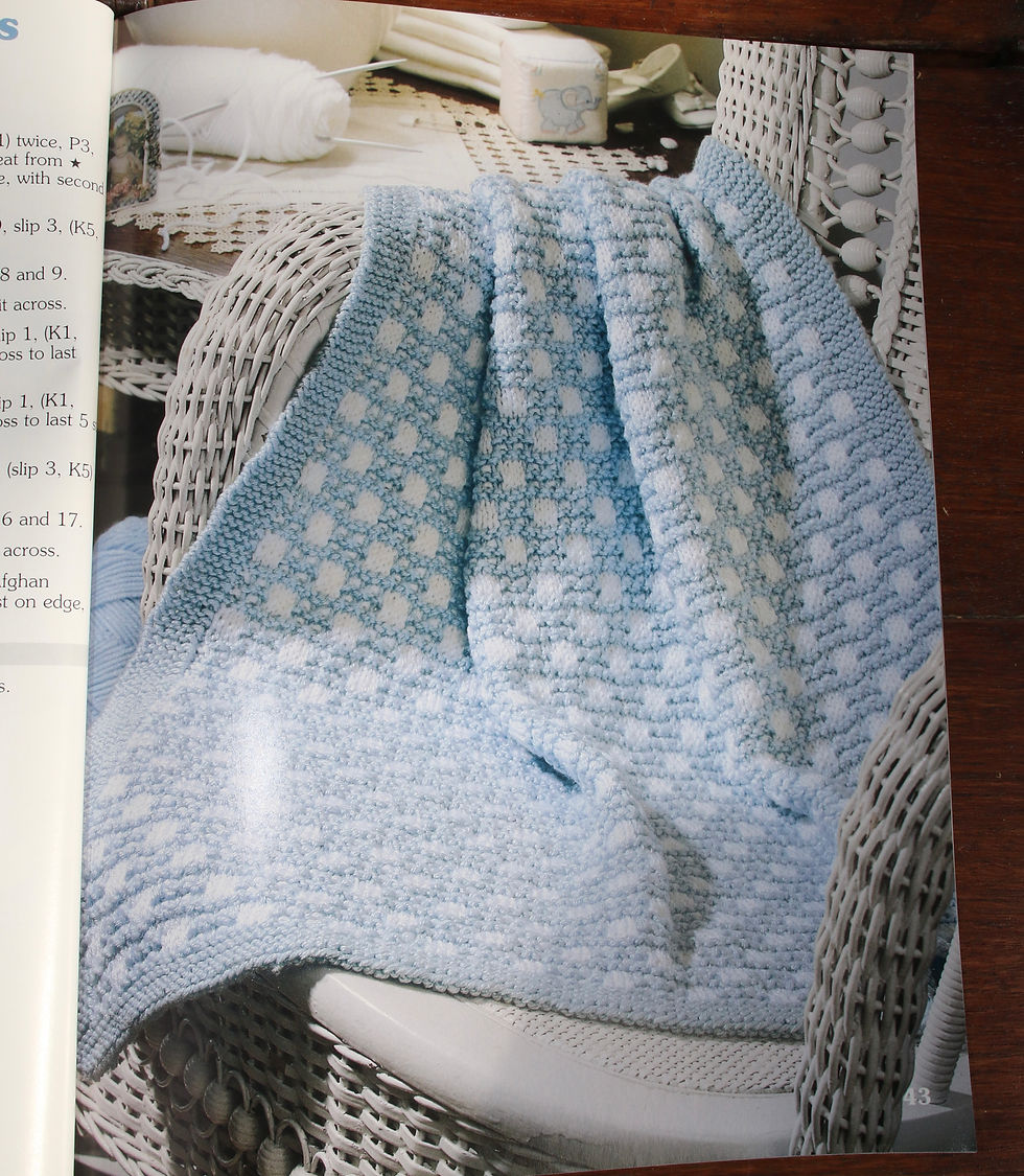 Miniaturbild: Leisure Arts Our Best Baby Afghans Knits, OOP Pattern Book