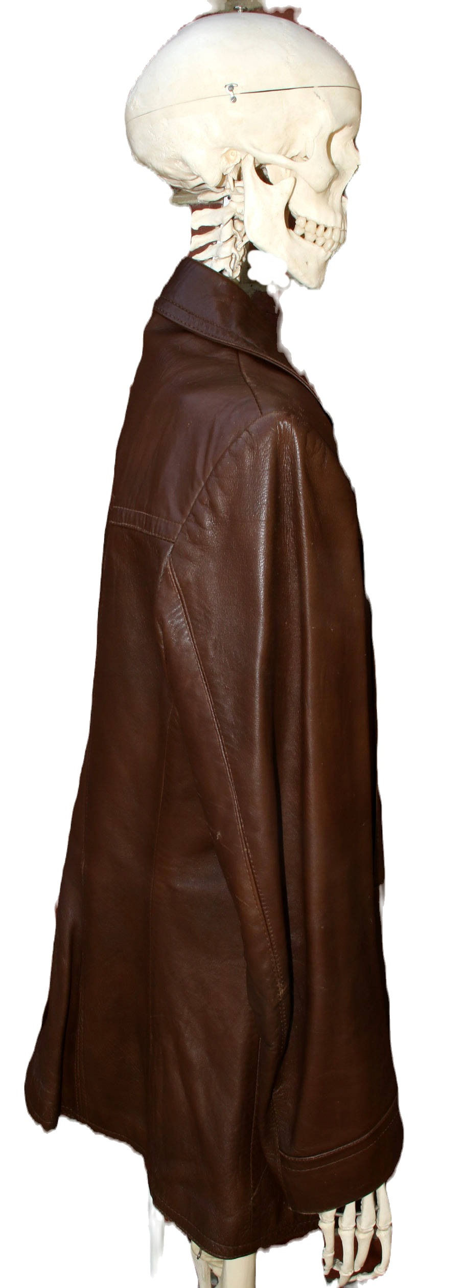 Miniaturbild: Preloved Retro English Leather Jacket, Strong and Fisher Ltd Sizes 40