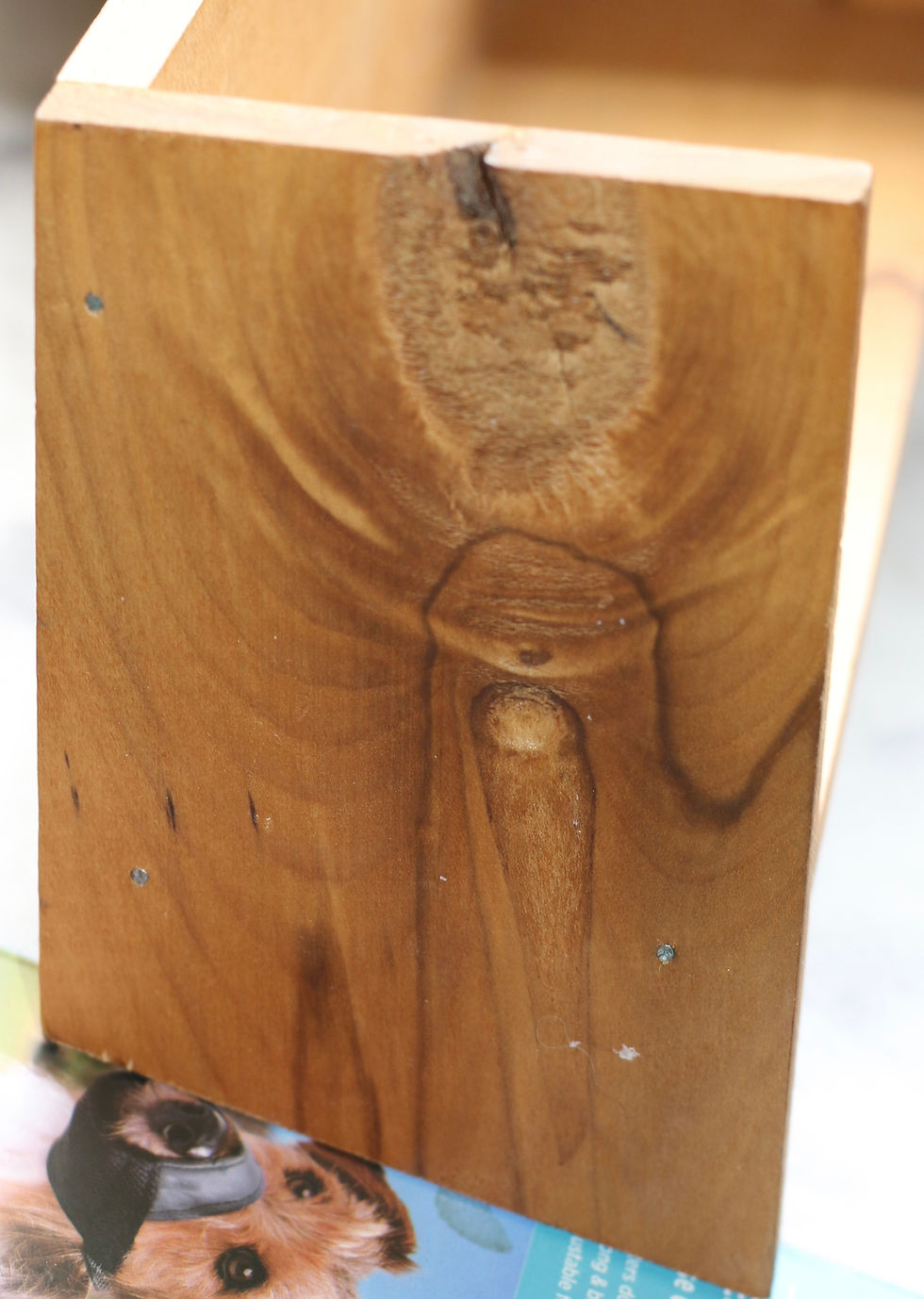Миниатюра: Preloved Small Wooden Shelf, Benchtop Wood Shelf