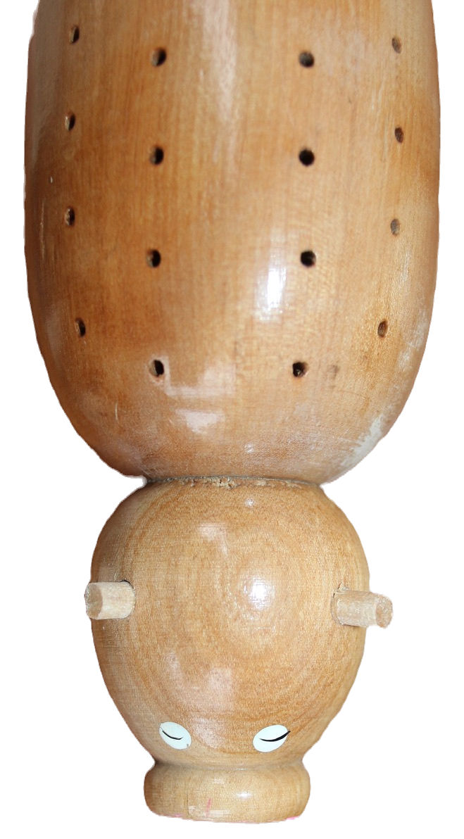 Miniature : Preloved Wooden Pig Toothpick Holder