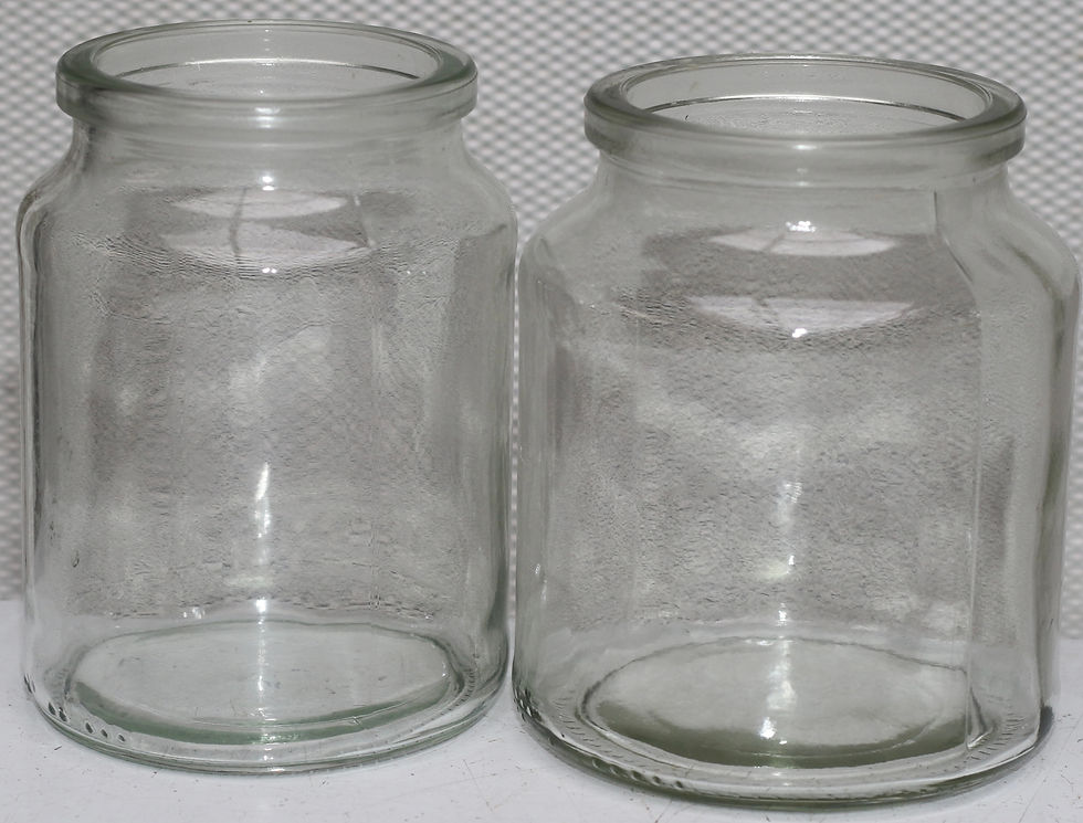 Miniaturbild: Preloved Set of 6 Vintage Glass Spice Bottles, Set of Oversized Spice Jars