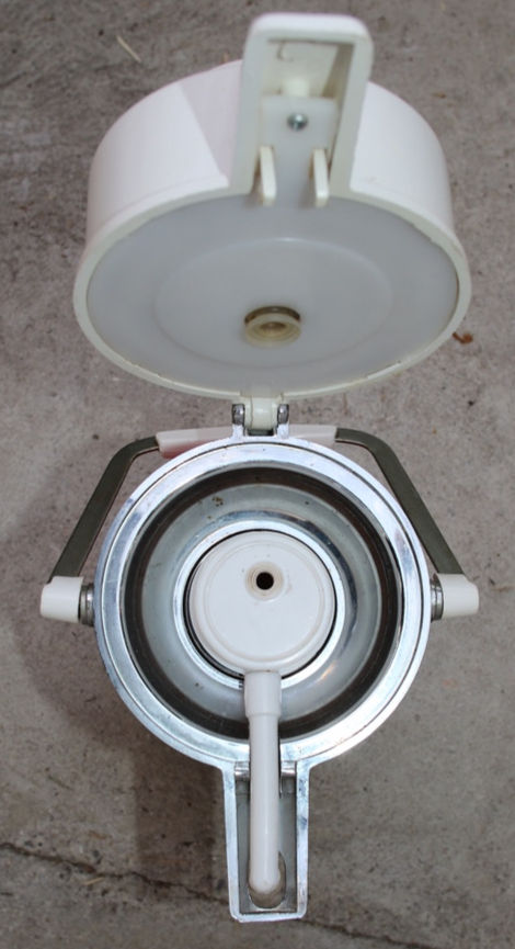 Miniatura: Preloved Vintage Enamelware Metal AirPot, Auto Dispenser, Retro Drink Dispenser