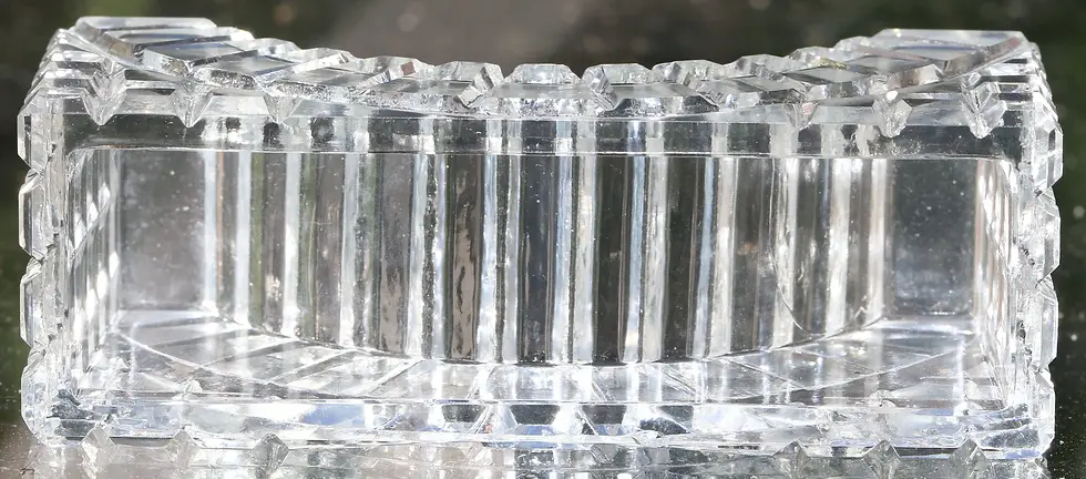 Thumbnail: Preloved  Glass Cutlery Rest, Glass Knife Rest, Glass Spoon Rest