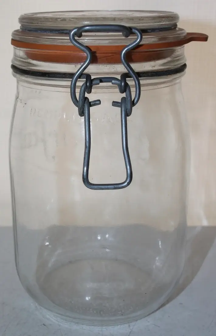 Miniaturbild: Preloved  Le Parfait Glass Canning Bottle , 1 Litre Glass Canning Bottle
