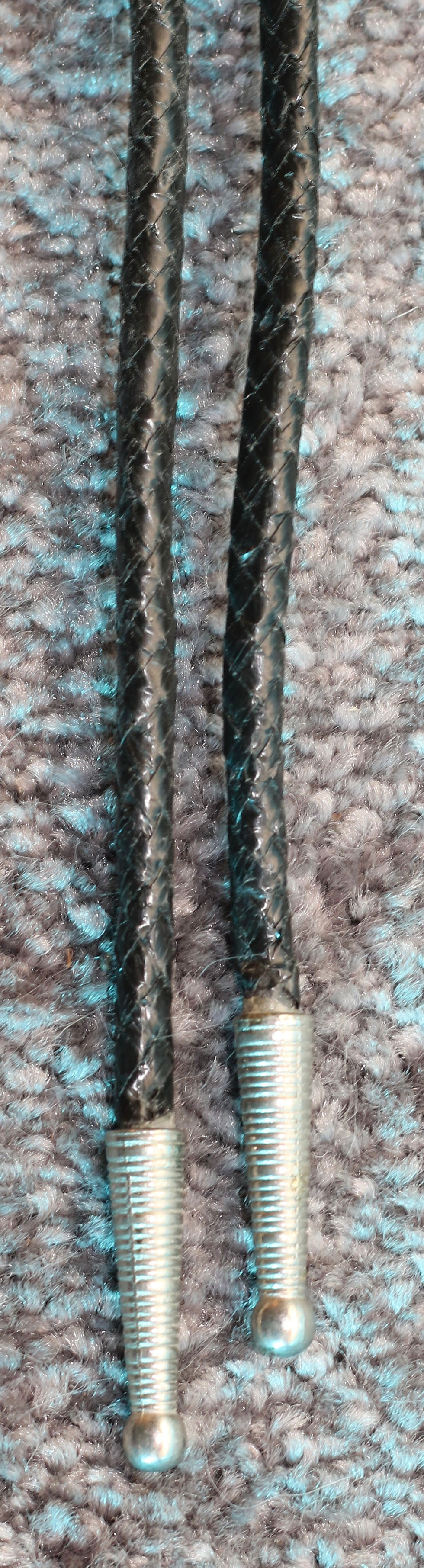 Miniatura: Preloved Silver-toned Western-style bolo tie, American Bolo Tie