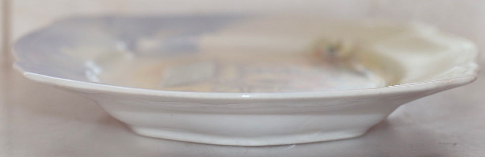 Miniatura: Preloved Vintage Japanese Ceramic Flower Shop Display Plate