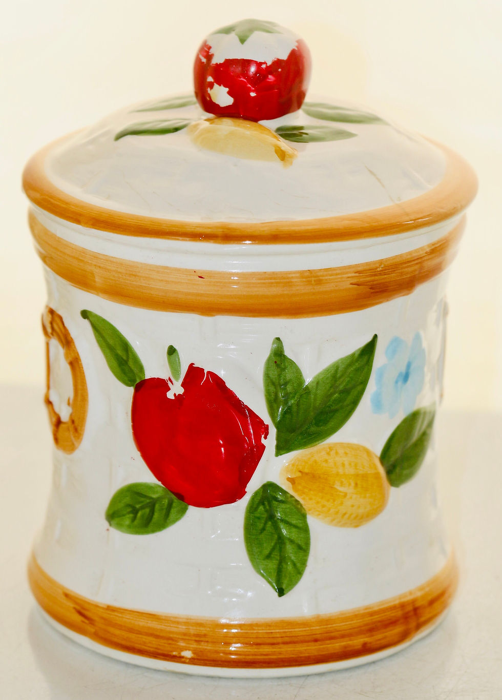 Preloved Country Kitchen Canister , Fruit Canister