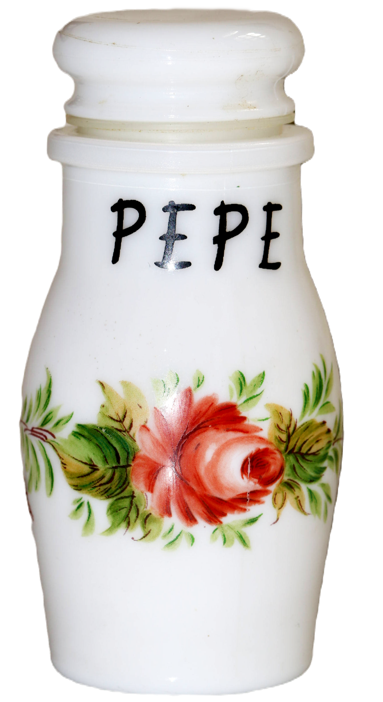 Preloved Milk Glass Pepe Jar, Milk Glass Pepper Jar
