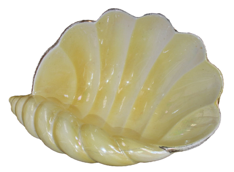 Miniatura: Preloved Ceramic Shell  Bowl, Clam Bowl