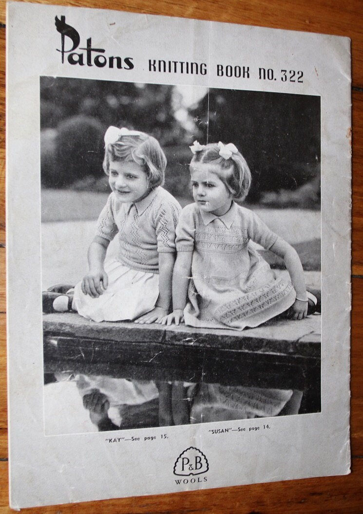 縮圖：Vintage Patons Knitting Book No. 322. OOP Patterns