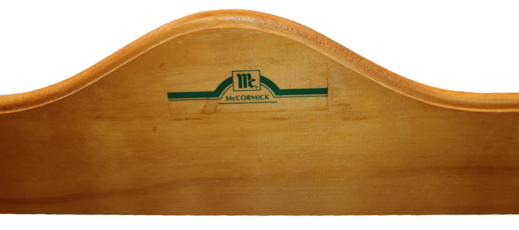 Preloved Wooden Two-Tier McCormick Spice Rack