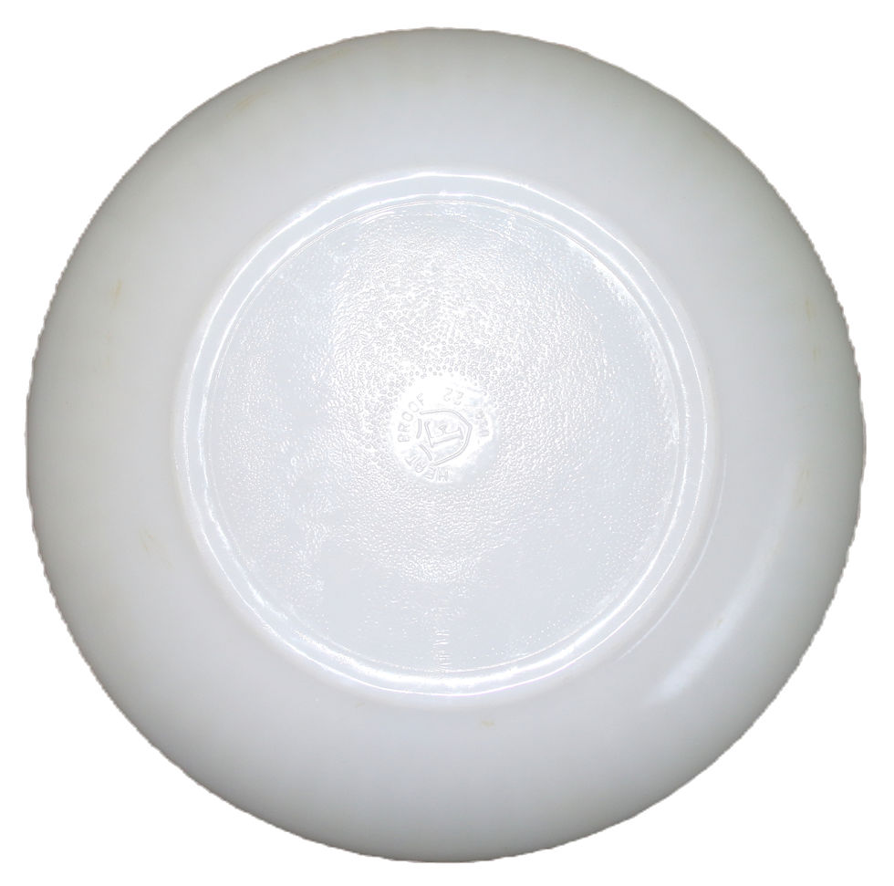 Thumbnail: Preloved Vintage Federal/Fire-King Dinner Plate, Moonglow GreenPlate