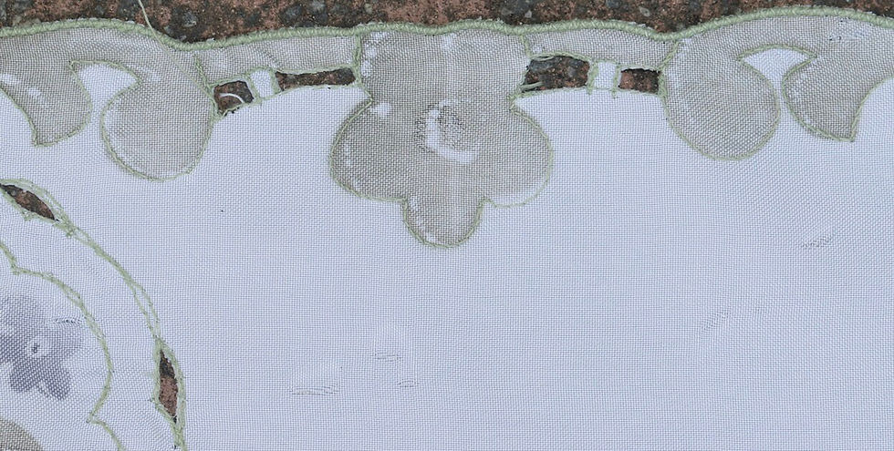 Thumbnail: Preloved Set of two napkins, Floral serviettes, Floral napkins
