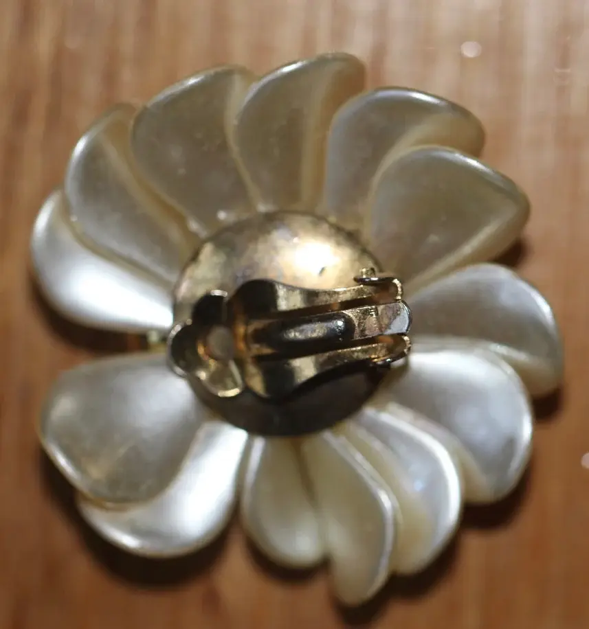 Μικρογραφία: Preloved Clip On Flower Earrings