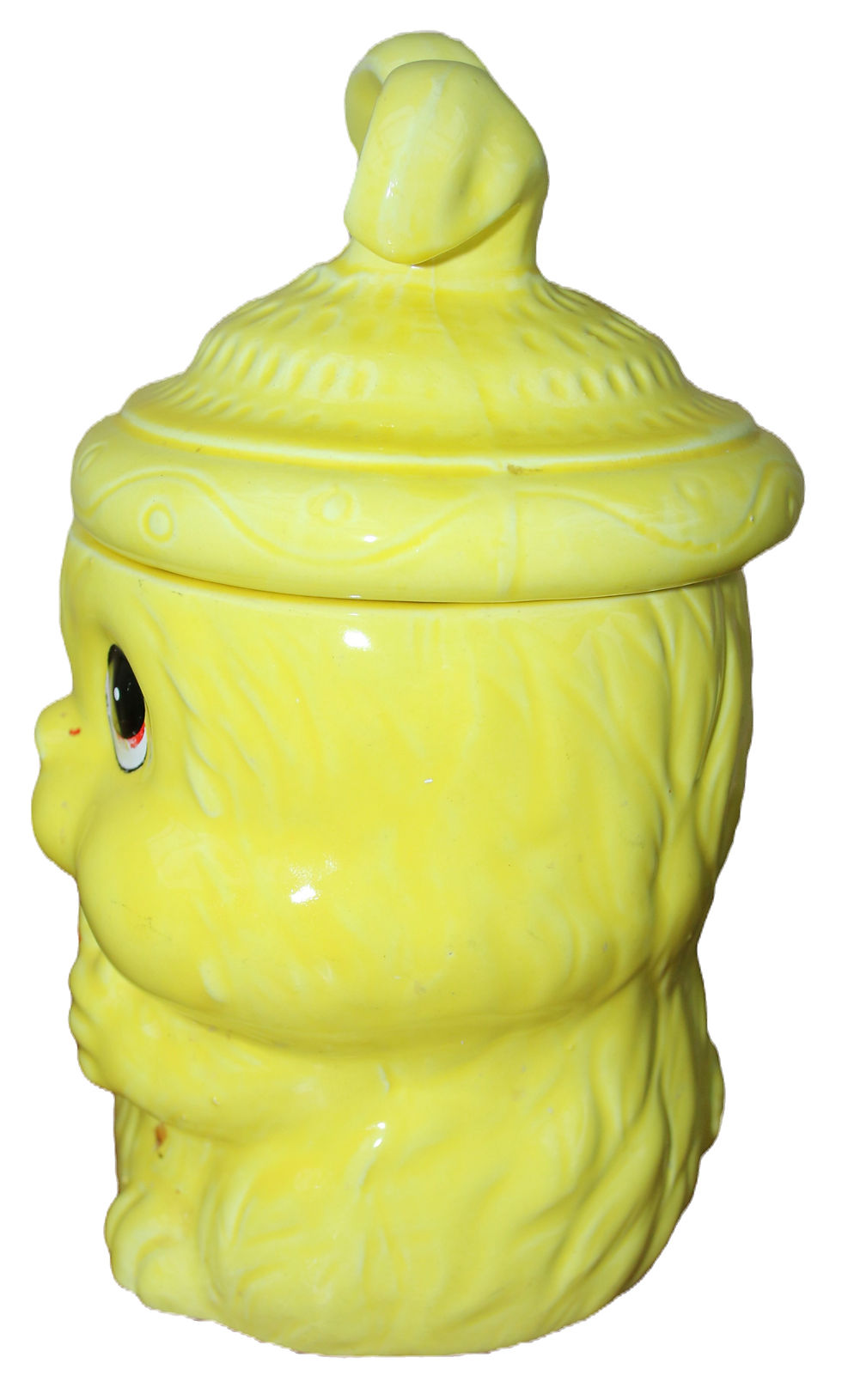 Thumbnail: Preloved Japanese Ceramic Container, Yellow Bunny Cookie Jar