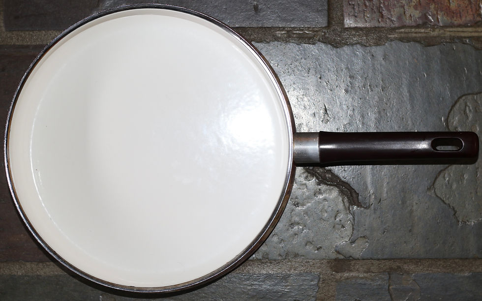 Thumbnail: Preloved Enamelware Floral Saucepan, Floral Pan