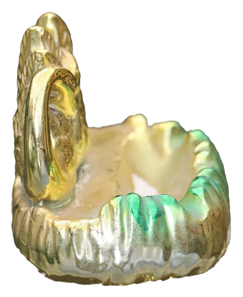 縮圖：Preloved Kitsch Lustreware Ceramic Swan Ash Tray