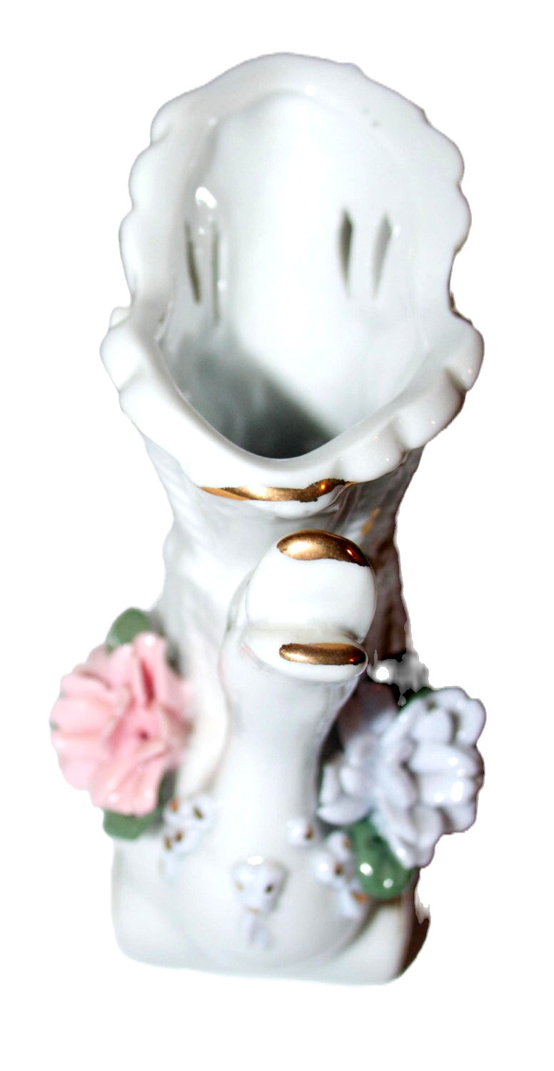 Miniaturbild: Preloved Kitsch Ceramic Swan Ornament