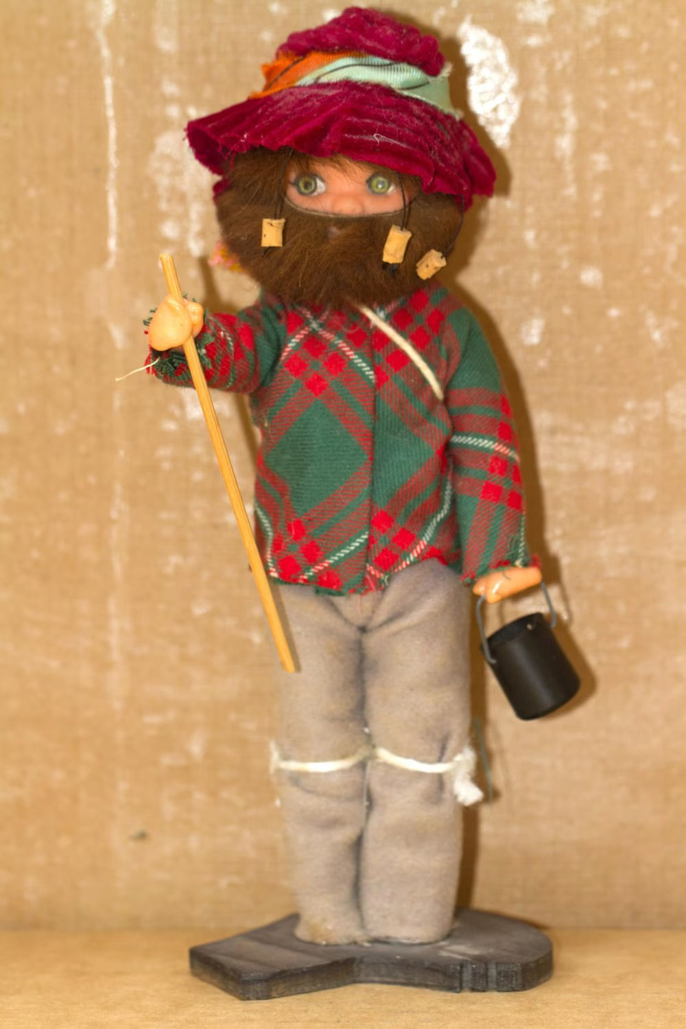 Preloved Aussie Bushman Doll, Australian Souvenir Swaggy Doll