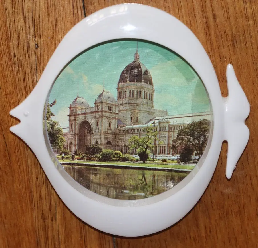 Preloved Souvenir Coaster Set - Souvenir of Melbourne, In Original Box