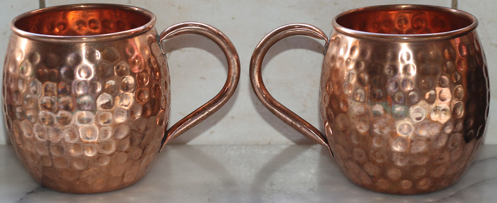 縮圖：Preloved Hammered Brass Mug, Vintage Brass Kitchenware