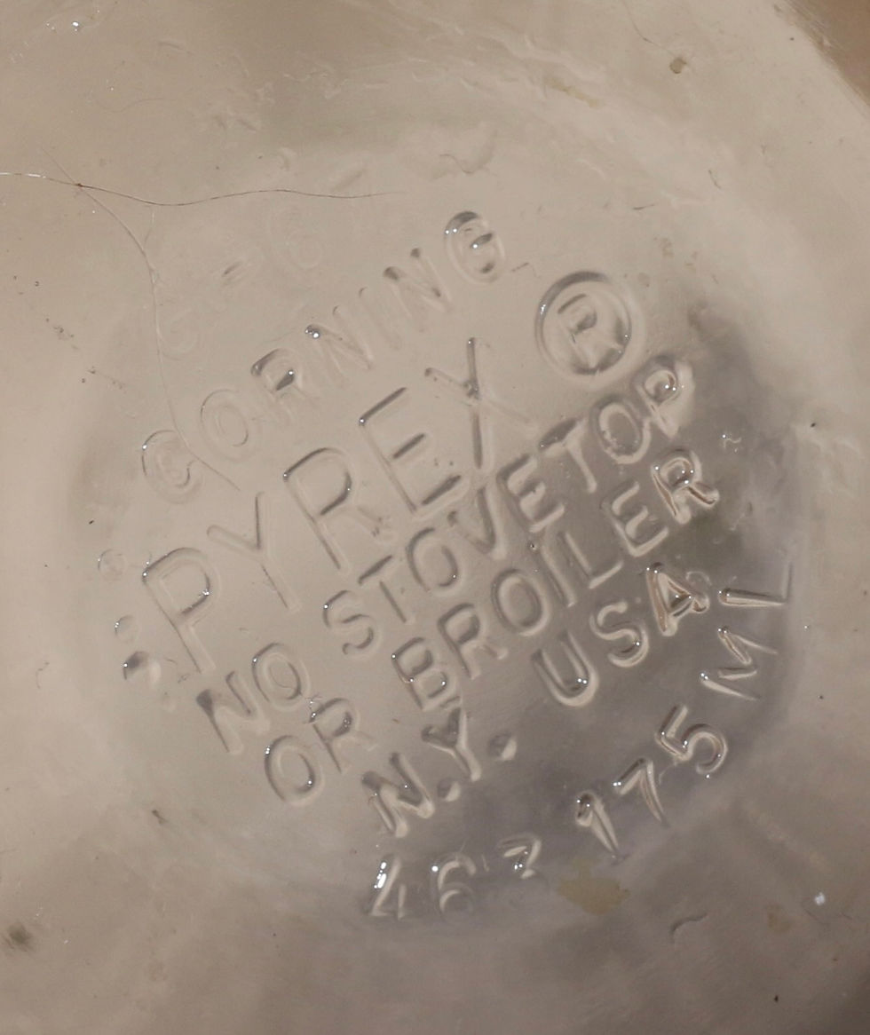 Thumbnail: Preloved Pair of Pyrex Glass Custard Cups, Pyrex Glass Bowls