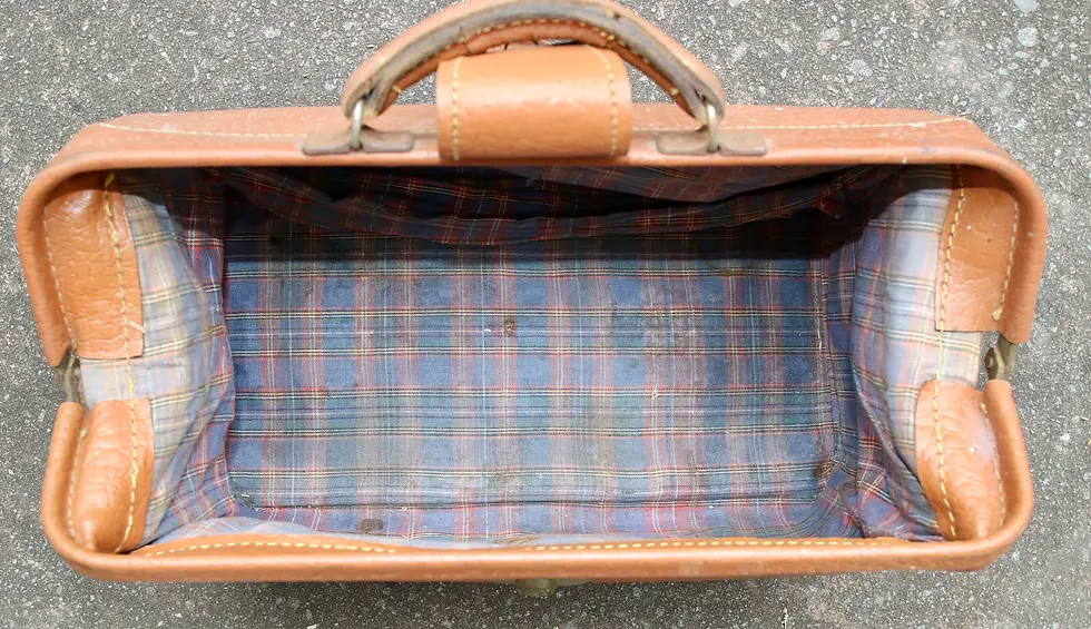 Miniaturbild: Preloved Fisher Victoria Solid Hide Leather Gladstone bag, Large doctors bag