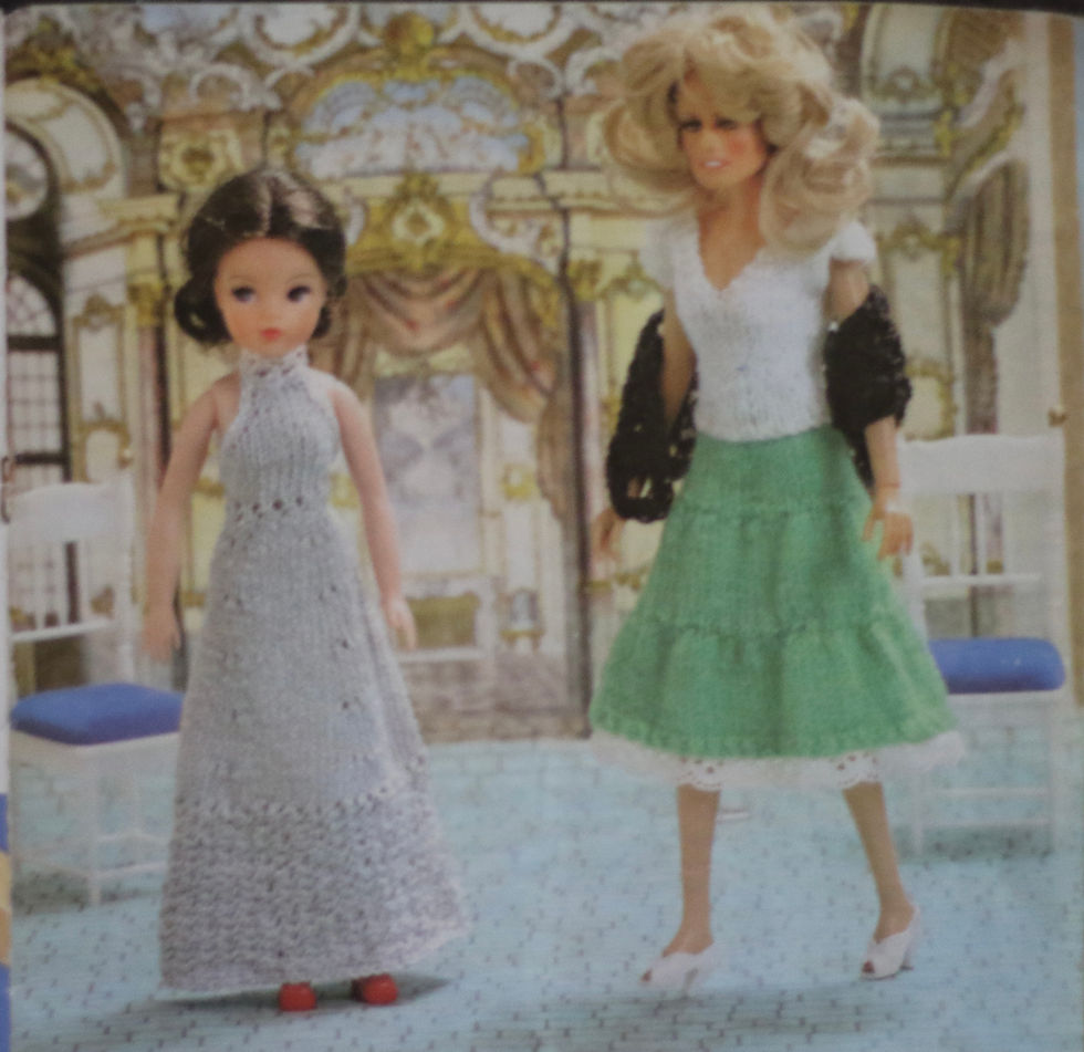 Miniatura: Vintage 1970s Australian Panda Doll’s Book No. 543 knitting pattern booklet.
