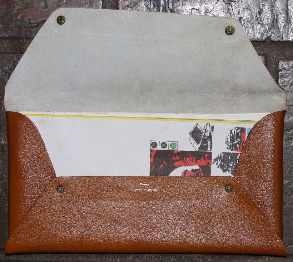 Miniatura: Preloved vintage Domo Exclusive Leathergoods automotive road map holder, in box