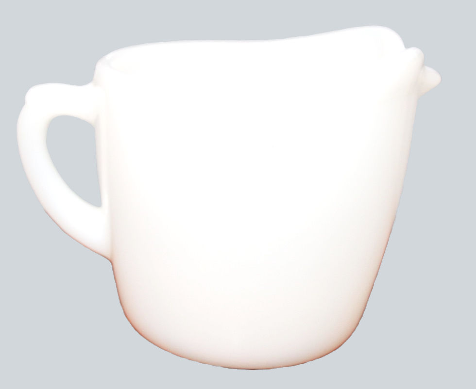 Миниатюра: Preloved Fire-King Milk Jug, Fire King Creamer Sheaves of Wheat