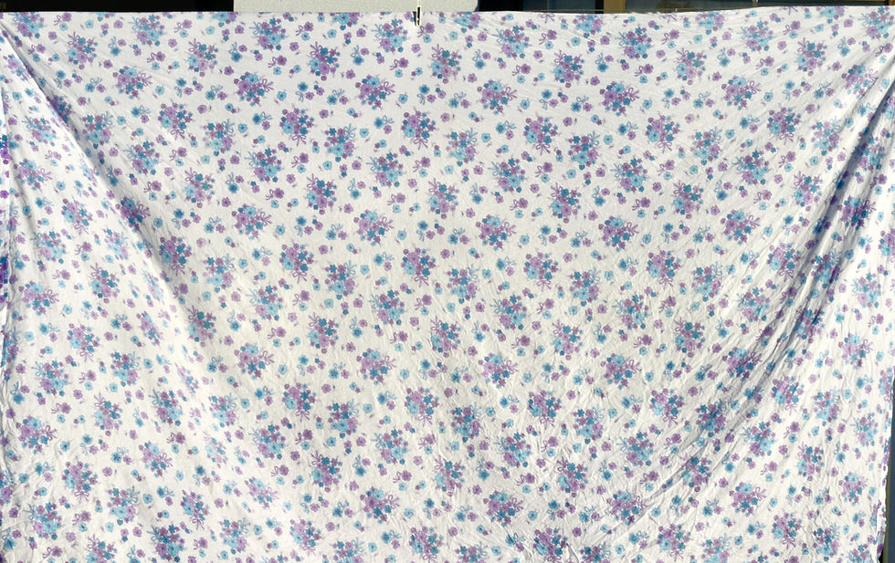 Thumbnail: Preloved Vintage Floral Bed Sheet