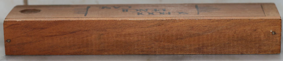 Μικρογραφία: Preloved Vintage Wooden Pencil Box with Sliding Lid