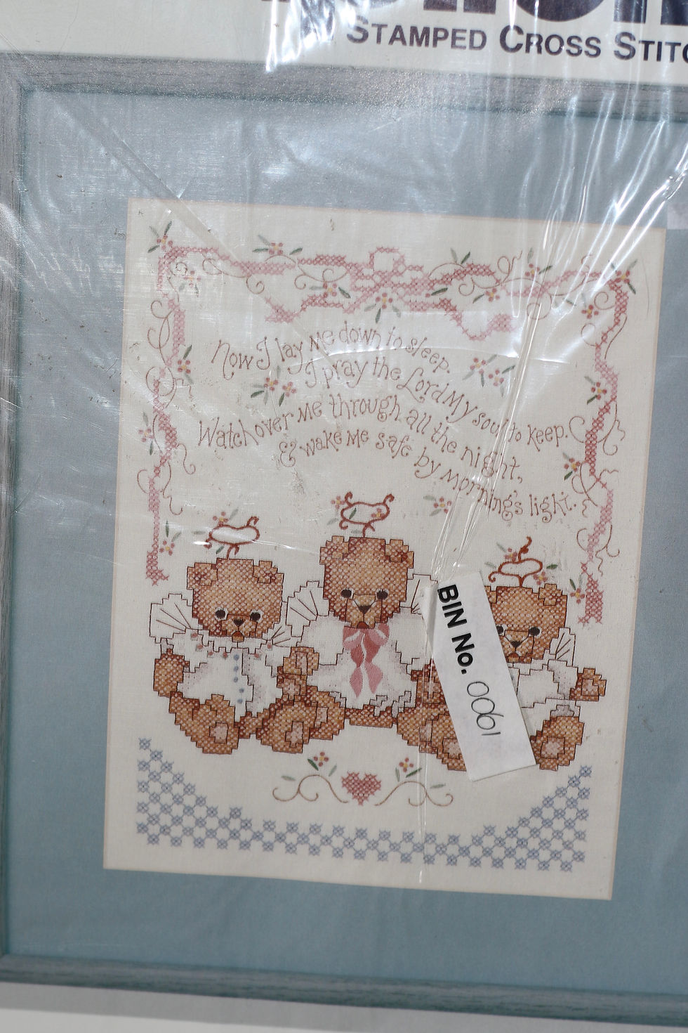 Miniatura: Preloved Simplicity Stamped Cross Stitch Kit Bedtime Blessing, Unopened