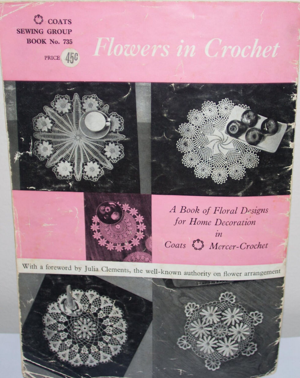 Миниатюра: Coats Sewing Group Book No. 735 Flowers in Crochet. OOP patterns.