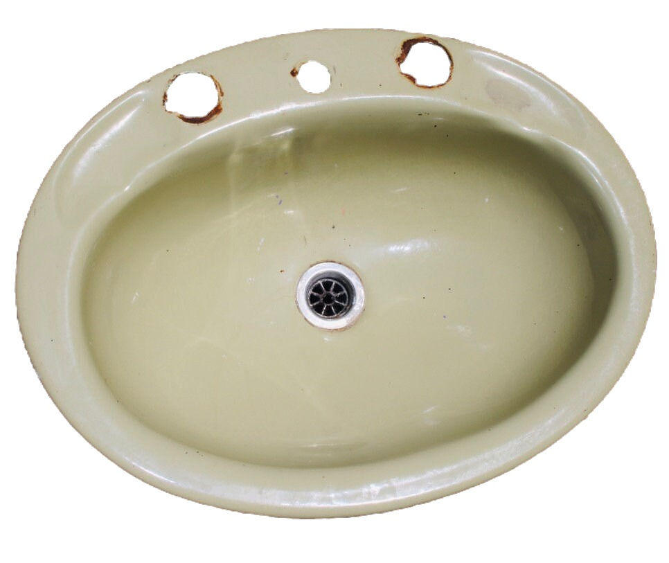 Miniatura: Preloved Vintage Metal basin for small spaces