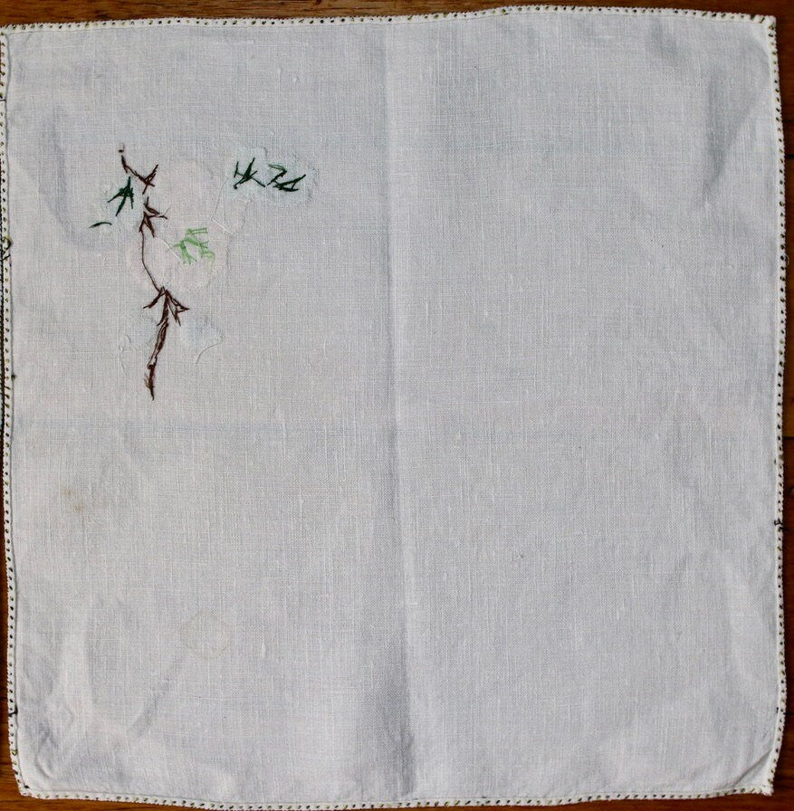 Miniature : Preloved Set of six cotton floral napkins